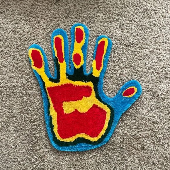 Custom Made Thermal Hand Print Rug - Picture 1 of 10